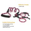 Double Dogs Leash No-Tangle Dogs Lead Reflective Dogs Walking Leash w/ Swivel