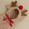 Christmas Elk Costume Drawstring Hooded Sweatshirt For Small & Medium Dogs