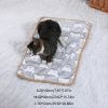 Warming Pet Pad Cartoon Paw Print Cat Warm Bed Plush Sleeping Pad