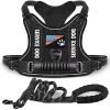 Pet Harness And Leash Set  Adjustable No Pull Service Vest Harness For Walking