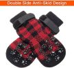 Anti-Slip Dog Socks; Waterproof Paw Protectors Reflective Traction Control