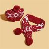 Dog Christmas Reindeer Elk Antlers Headband and Scarf Set Pet Christmas