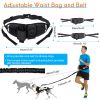 Hands Free Dog Leash with Waist Bag for Walking Small Medium Large Dogs