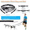 Hands Free Dog Leash with Waist Bag for Walking Small Medium Large Dogs