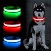 Solar And USB Rechargeable Light Up Pet Collar  For Night Walking