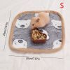 Warming Pet Pad Cartoon Paw Print Cat Warm Bed Plush Sleeping Pad