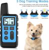 Dog Training Collar; Waterproof Shock Collars for Dog with Remote Range 1640 ft