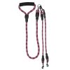 Double Dogs Leash No-Tangle Dogs Lead Reflective Dogs Walking Leash w/ Swivel