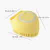 Bath Brush Shampoo Brush Soft Silicone Comb Hair Scalp Massager For Dogs