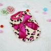 Clothing For Small Dogs Soft Coral Vest Puppy Coat Leopard Print Dogs Costume