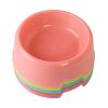 1Pc High Quality Solid Color Pet Bowls Candy-Colored Lightweight Plastic