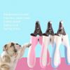 2Pcs/set Pet Grooming Tools SS Nail Clippers Dogs Scissor Grooming Grinder