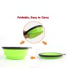 1000ml Large Collapsible Dog Pet Folding Silicone Bowl Outdoor Feeder Dish Bowl