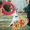 EVA Pet Flying Discs Dog Interactive Toy Training Ring Puller Bite-Resistant