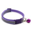 Small Pet Color Buckle Reflective Collars 1.0 Patch Bells Dog Collar