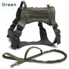 Tactical Dog Harness Pet Training Vest Dog Harness And Leash Set For Large Dogs