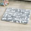 1pc Pet Bed Mat; Thickened Dog Sleeping Pad; Warm Double-sided Blanket Kennel