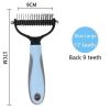 Large Pets Fur Knot Cutter Dog Grooming Shedding Removal Comb Brush