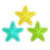 Dog Chew Toys, Natural Rubber Starfish-Shaped Toothbrush Cleaner Teething Puzzle