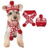 Dog Christmas Reindeer Elk Antlers Headband and Scarf Set Pet Christmas