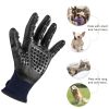 Pet Hair Removal Gloves; Pet Grooming Gloves; Bathing; Gentle Brush for Dogs