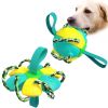 Dog Soccer Ball Interactive Pet Toys Foldable Ball Molar Outdoor Training Ball