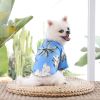 Hawai Beach clothing for Pet Dog Cat T-Shirts Cute for S-M Dog