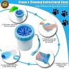 Pet Dog Paw Cleaner Cup Outdoor portable Soft Silicone Combs Quickly Wash Foot