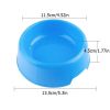 1Pc High Quality Solid Color Pet Bowls Candy-Colored Lightweight Plastic