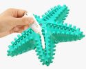 Dog Chew Toys, Natural Rubber Starfish-Shaped Toothbrush Cleaner Teething Puzzle