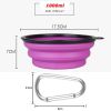 1000ml Large Collapsible Dog Pet Folding Silicone Bowl Outdoor Feeder Dish Bowl