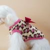 Clothing For Small Dogs Soft Coral Vest Puppy Coat Leopard Print Dogs Costume