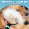 Professional Pet Deshedding Brush 2 Sided Dematting Dog Comb Cat Brush Rake